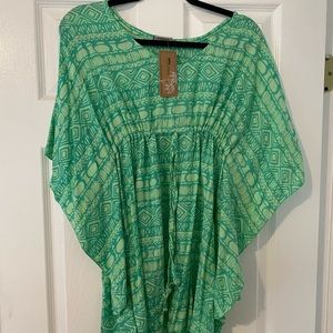 Green Hawaiian Beach Coverup
